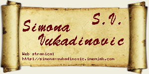 Simona Vukadinović vizit kartica